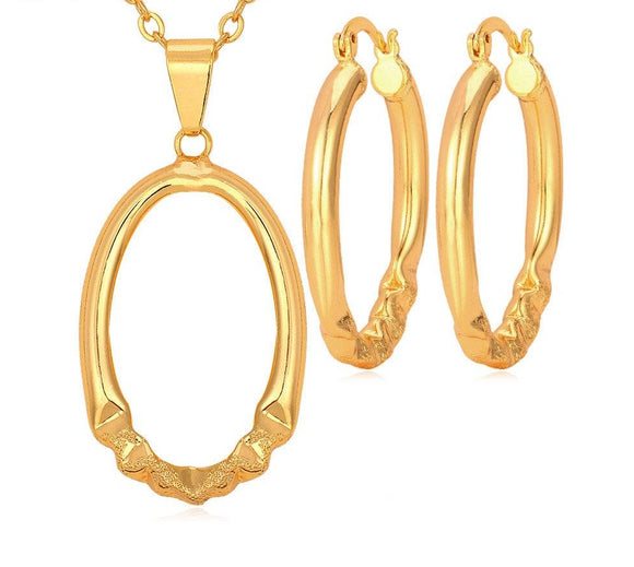 Gold/Silver Color Jewelry Trendy Jewelry Sets Women