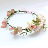 Bride Wedding Flower Headband Wreath Hairband Party Flower Girl Hair Accessories