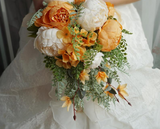 Romantic Orange Wedding Flowers Bridal Bouquets