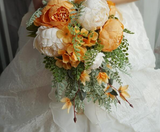 Romantic Orange Wedding Flowers Bridal Bouquets