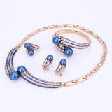 Gold Color Jewelry Sets Women Wedding Accessories