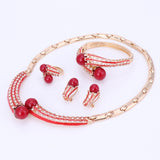 Gold Color Jewelry Sets Women Wedding Accessories