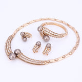 Gold Color Jewelry Sets Women Wedding Accessories