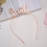 Rose Gold Silver Bride To Be Tiaras And Crowns Headband Wedding Hair Accessories