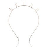 Rose Gold Silver Bride To Be Tiaras And Crowns Headband Wedding Hair Accessories