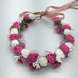 Small Rose Flower Crown Floral Headband