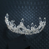 New Bridal Wedding Pearl Silver Crown